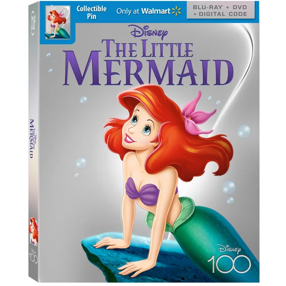 The Little Mermaid - Disney100 Edition Daily Saves Exclusive (Blu-Ray   DVD   Digital Code)